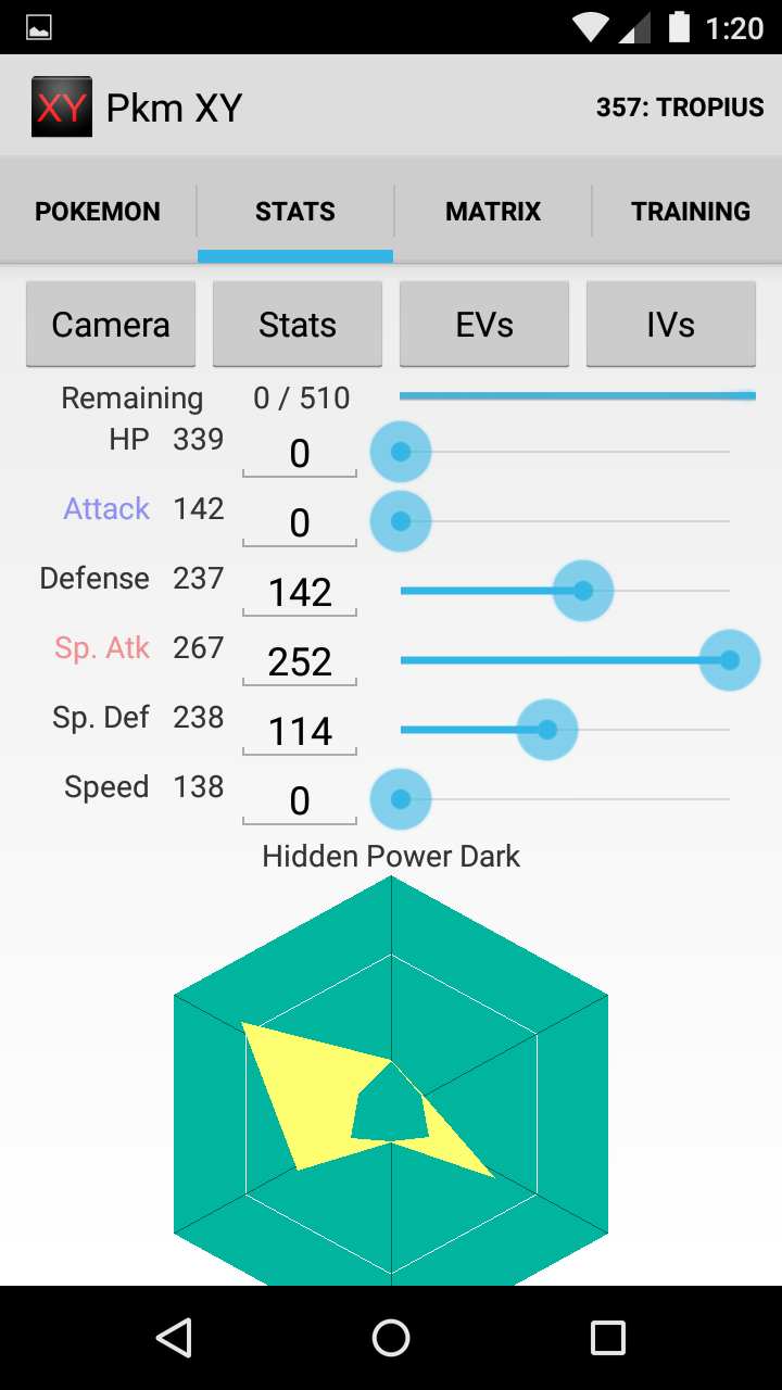 Screenshot EVs