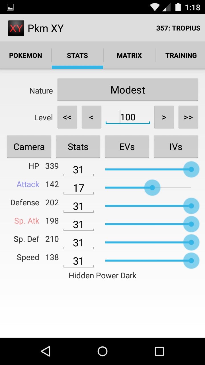 Screenshot IVs