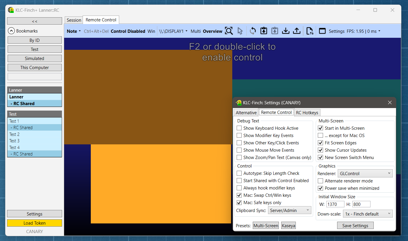 Screenshot of KLC-Canary