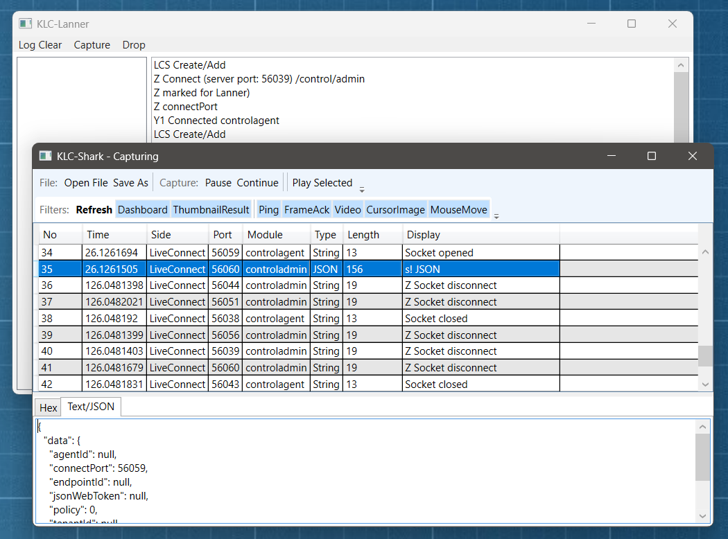 Screenshot of KLC-Lanner
